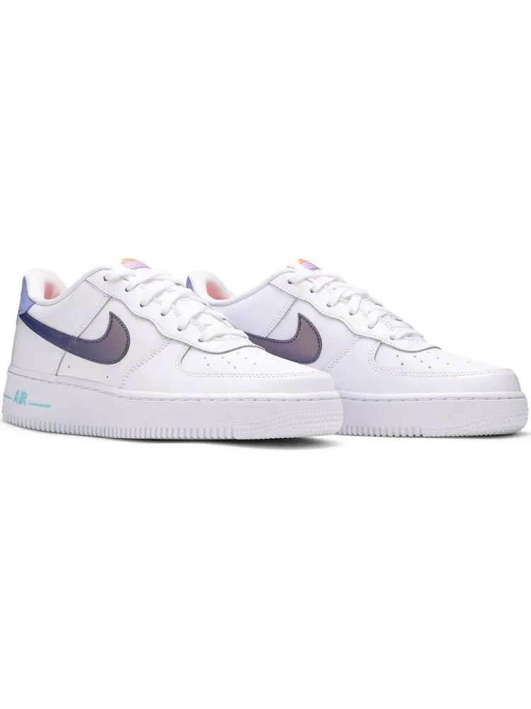 Кроссовки Nike Air Force 1 LV8 1 GS 'White Dark Purple Dust' — изображение 8 из 8, белый