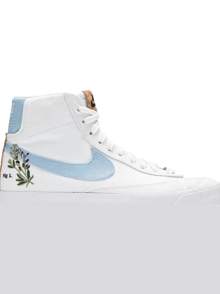 Кроссовки Nike Blazer Mid '77 SE GS 'Indigo' — изображение 2 из 8, белый
