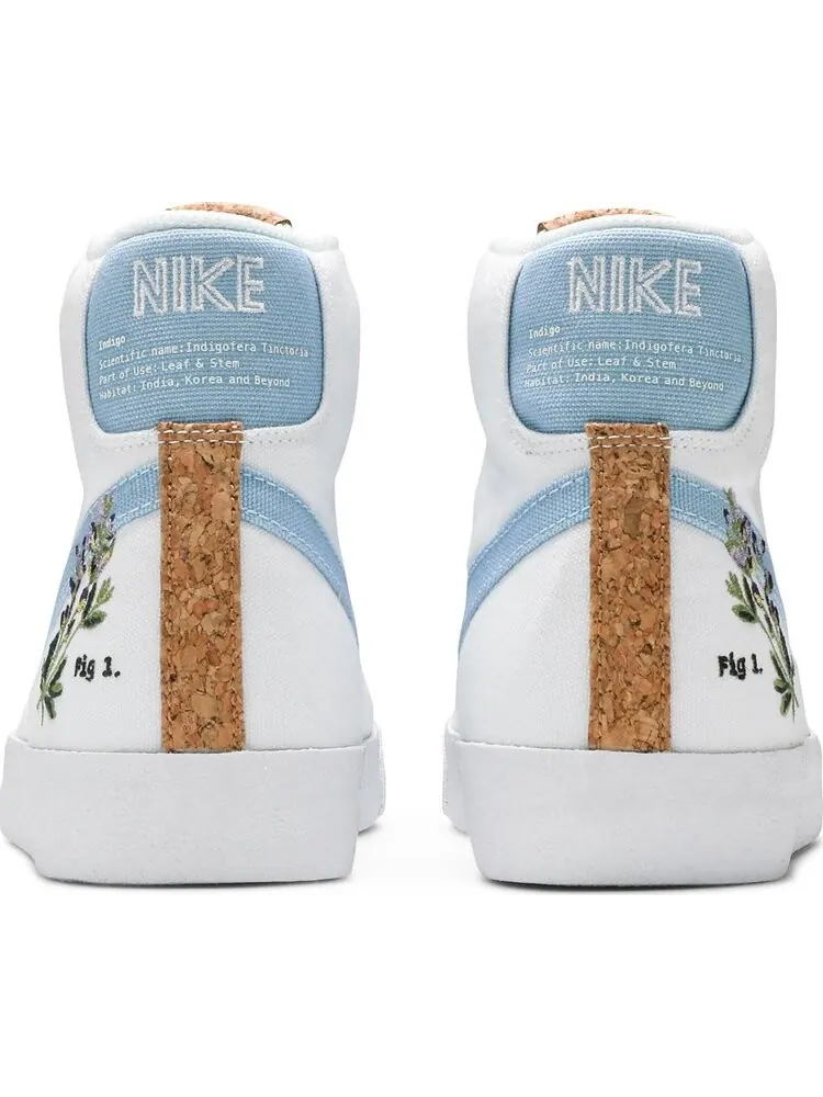Кроссовки Nike Blazer Mid '77 SE GS 'Indigo' — изображение 6 из 8, белый