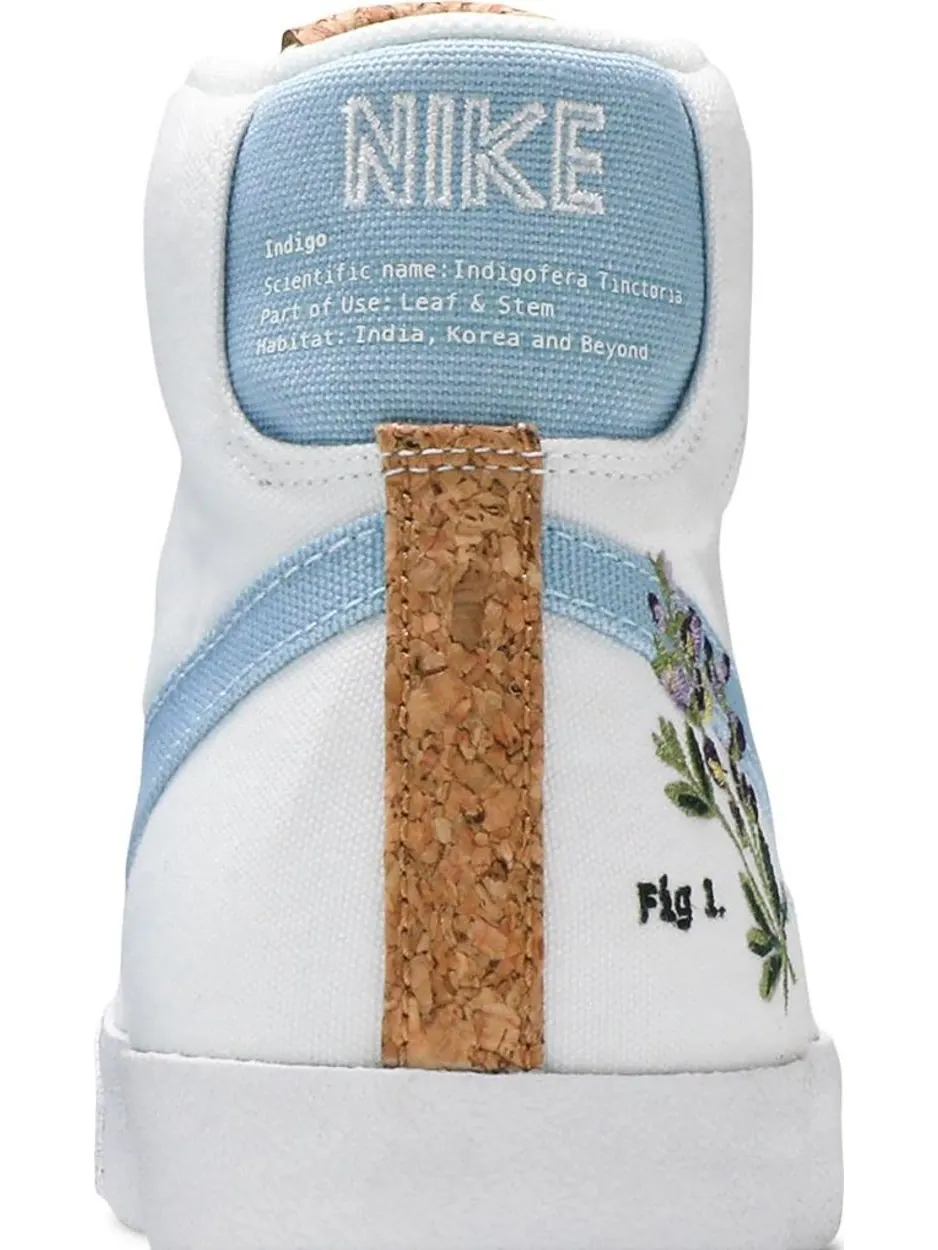 Кроссовки Nike Blazer Mid '77 SE GS 'Indigo' — изображение 7 из 8, белый