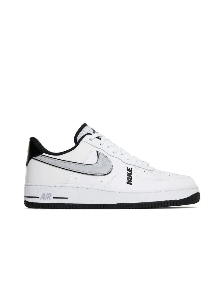 Кроссовки Nike Air Force 1 '07 LV8 'White Wolf Grey' — изображение 2 из 9, белый/белый/черный/серый