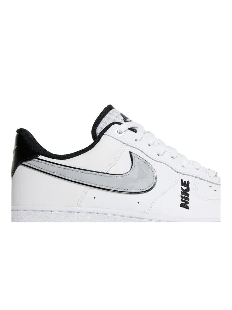 Кроссовки Nike Air Force 1 '07 LV8 'White Wolf Grey' — изображение 3 из 9, белый/белый/черный/серый