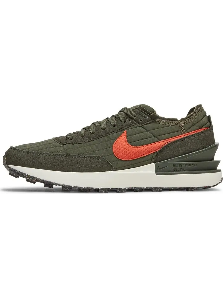 Кроссовки Nike Waffle One Premium 'Toasty - Medium Olive' — изображение 3 из 8, зеленый