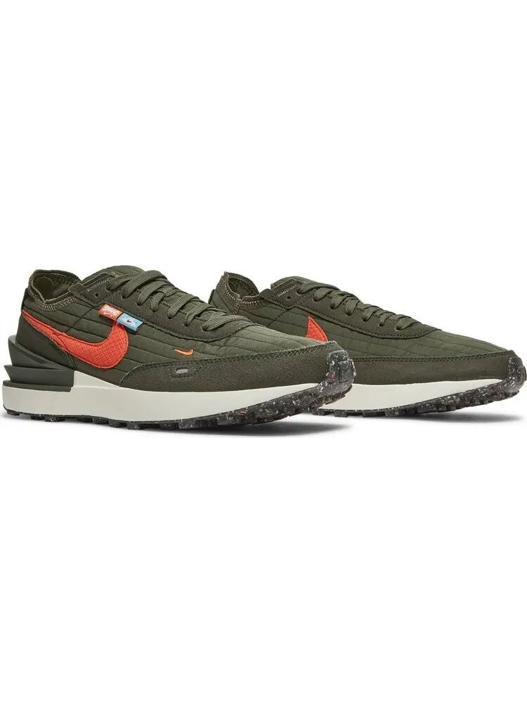 Кроссовки Nike Waffle One Premium 'Toasty - Medium Olive' — изображение 8 из 8, зеленый