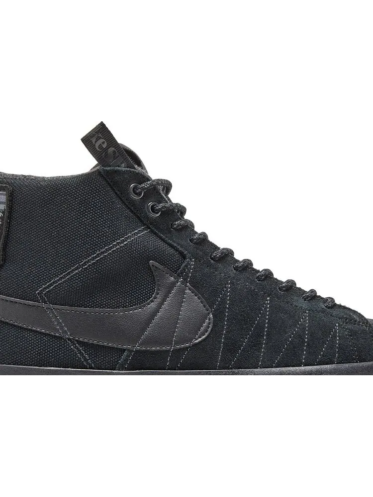 Кроссовки Nike Blazer Mid Premium SB 'Acclimate Pack - Triple Black' — изображение 2 из 8, черный
