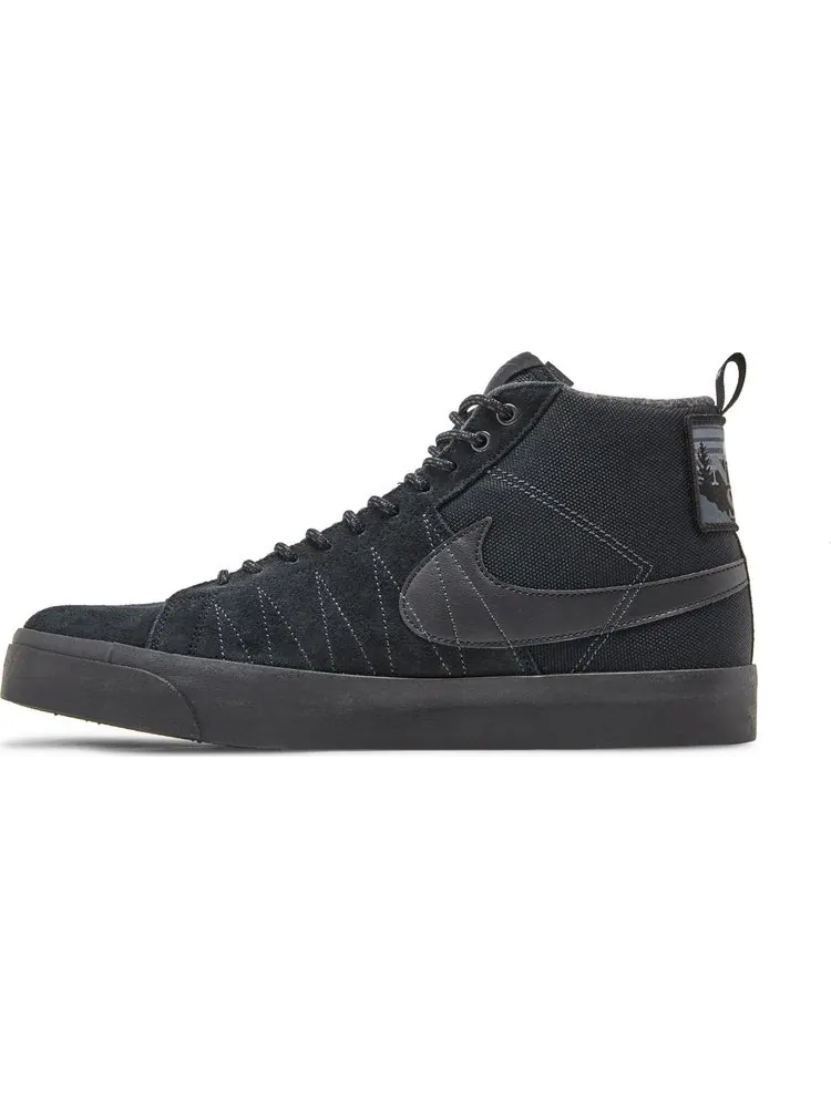 Кроссовки Nike Blazer Mid Premium SB 'Acclimate Pack - Triple Black' — изображение 3 из 8, черный