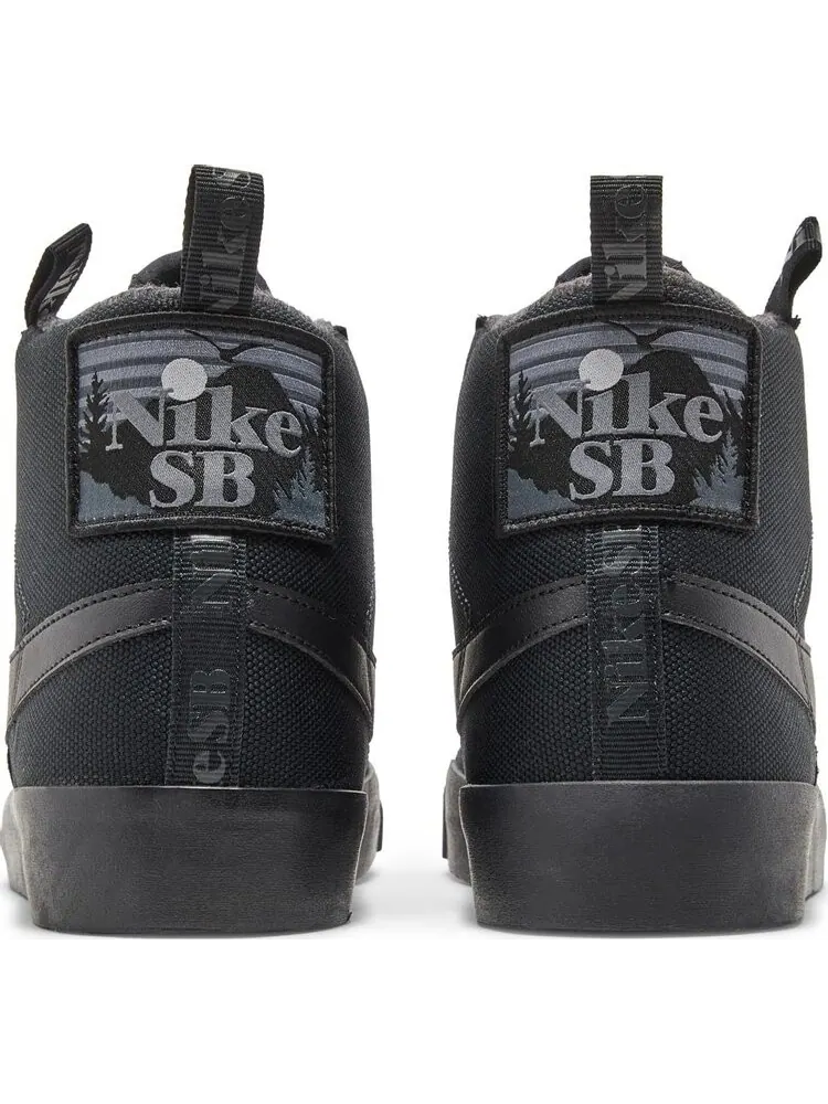Кроссовки Nike Blazer Mid Premium SB 'Acclimate Pack - Triple Black' — изображение 6 из 8, черный