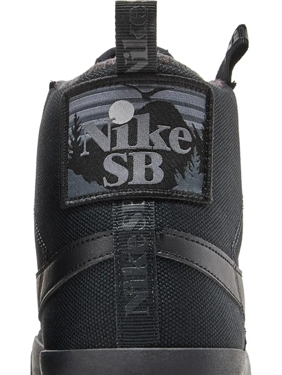 Кроссовки Nike Blazer Mid Premium SB 'Acclimate Pack - Triple Black' — изображение 7 из 8, черный