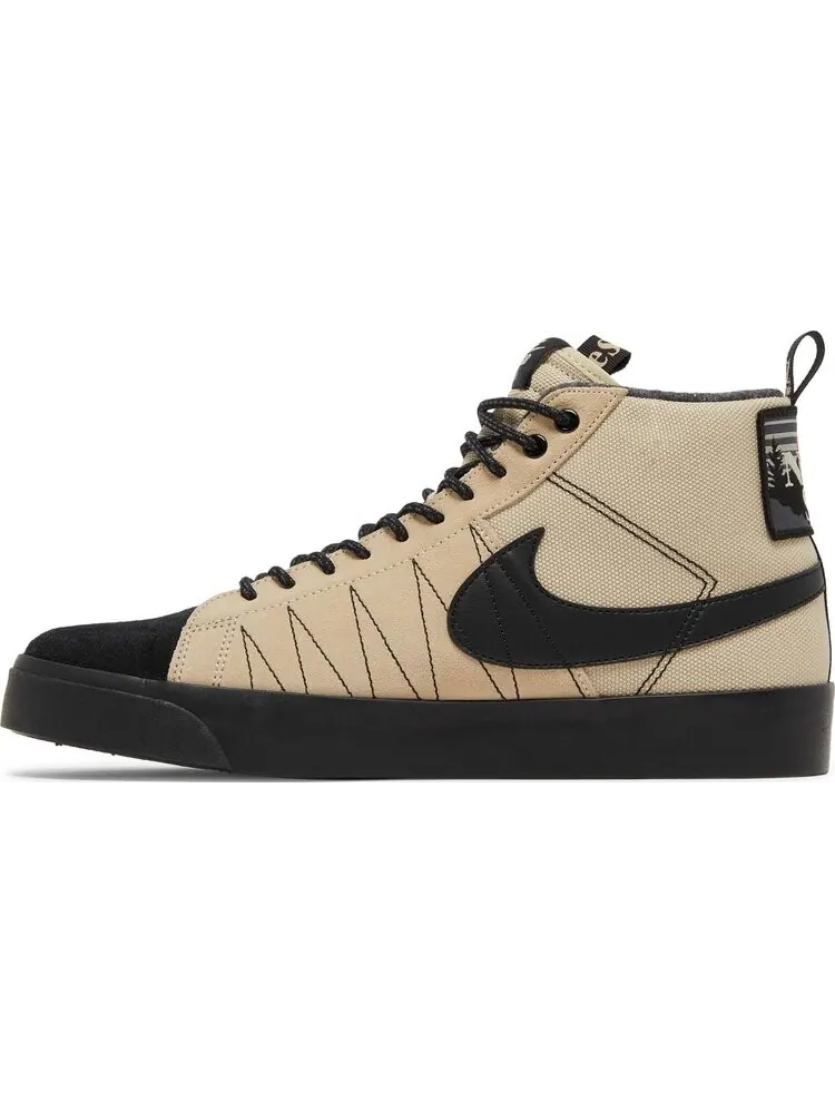 Кроссовки Nike Blazer Mid Premium SB 'Acclimate Pack - Rattan Black' — изображение 3 из 8, коричневый
