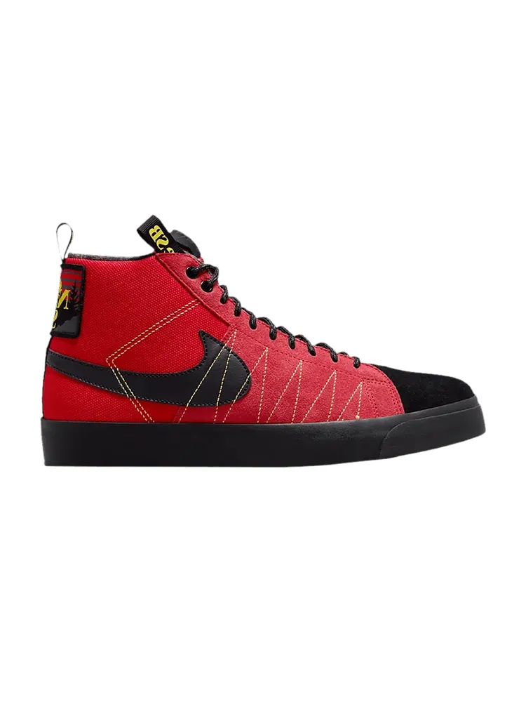 Кроссовки Nike Blazer Mid Premium SB 'Acclimate Pack - University Red' — изображение 1 из 1, красный/желтый//черный