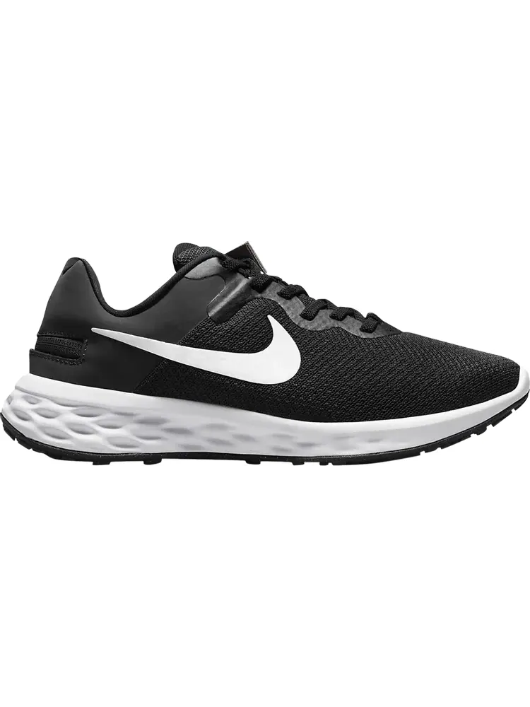 Кроссовки Nike Wmns Revolution 6 FlyEase Next Nature 'Black White' — изображение 1 из 1, черный