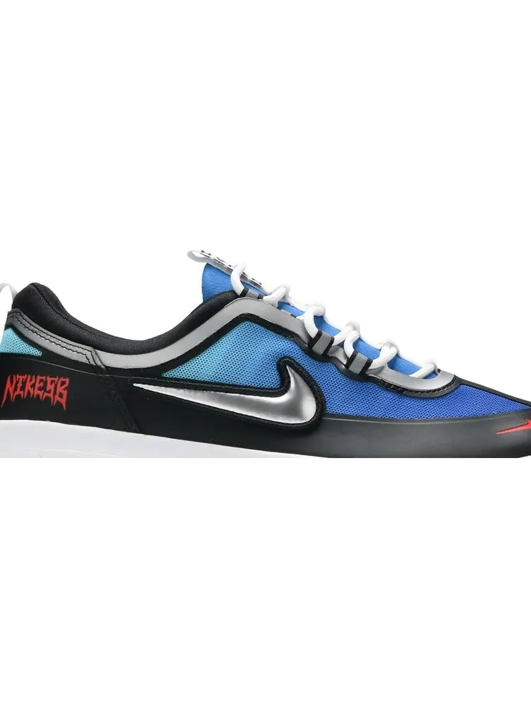 Кроссовки Nike Samborghini x Nyjah Free 2 Premium SB 'Light Photo Blue Crimson' — изображение 2 из 8, синий