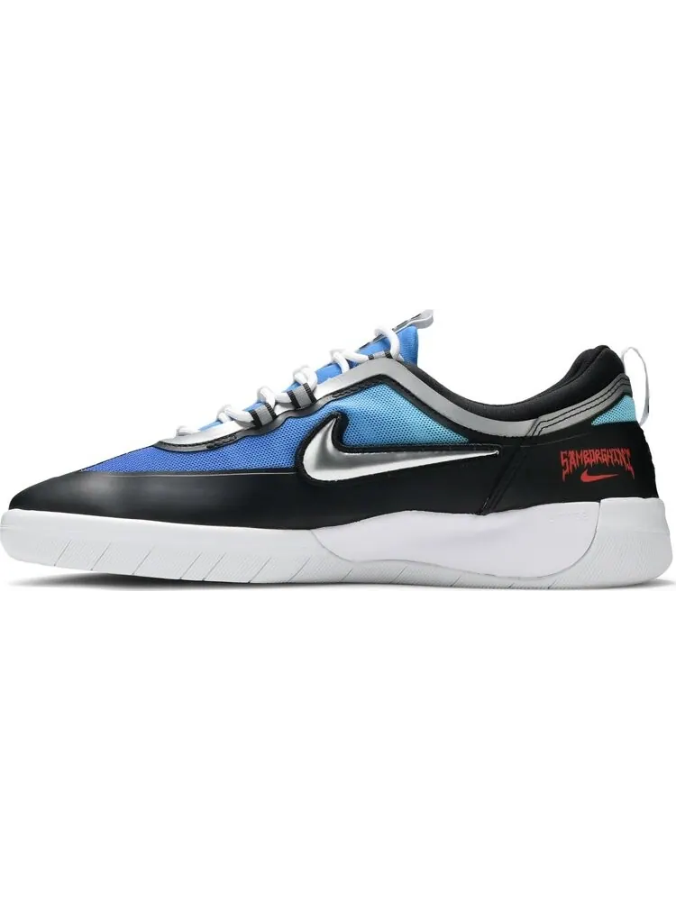 Кроссовки Nike Samborghini x Nyjah Free 2 Premium SB 'Light Photo Blue Crimson' — изображение 3 из 8, синий