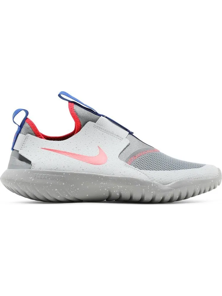 Кроссовки Nike Flex Runner SE GS 'Particle Grey Bright Crimson' — изображение 1 из 8, серый