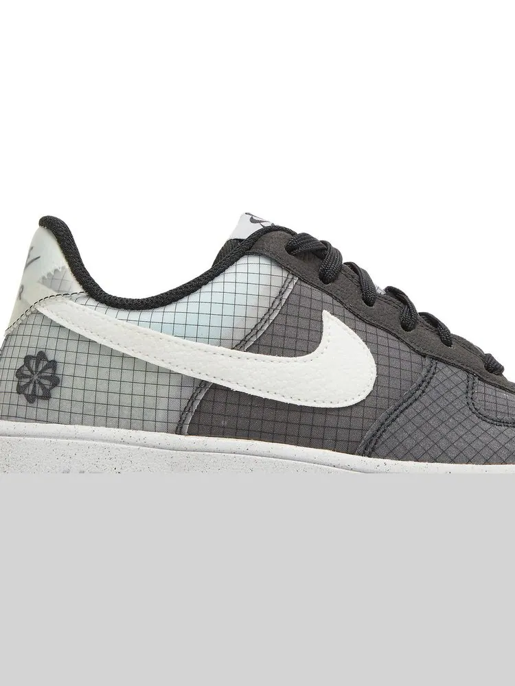 Кроссовки Nike Air Force 1 Crater GS 'Move To Zero - Black White' — изображение 2 из 8, черный