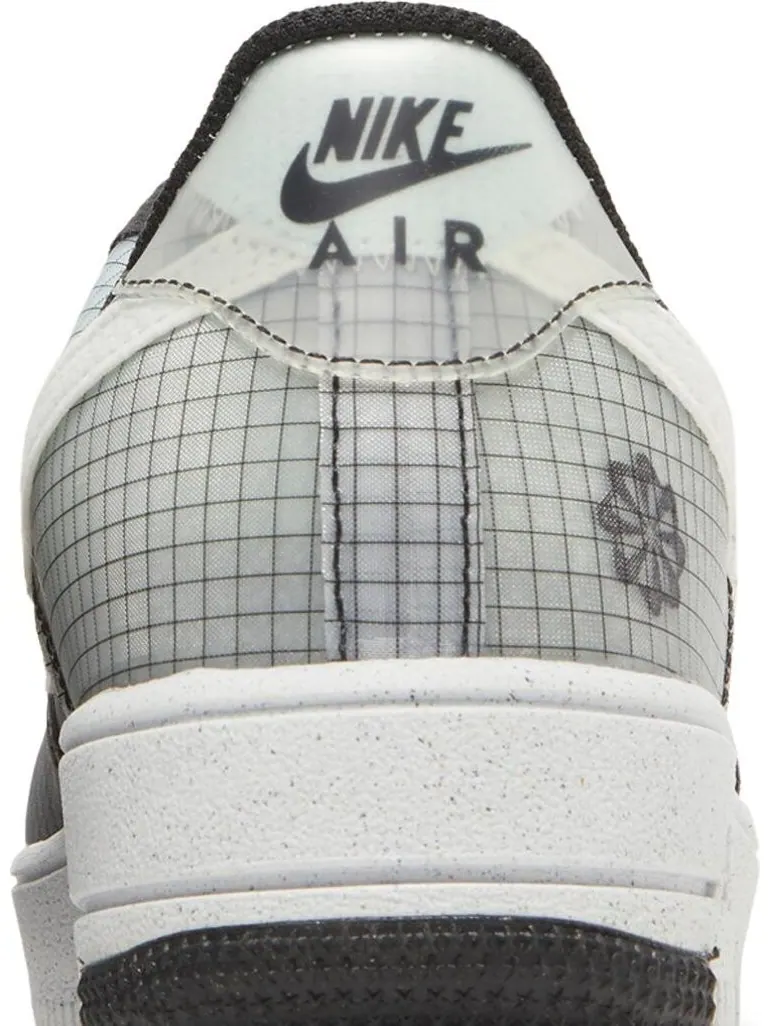 Кроссовки Nike Air Force 1 Crater GS 'Move To Zero - Black White' — изображение 7 из 8, черный