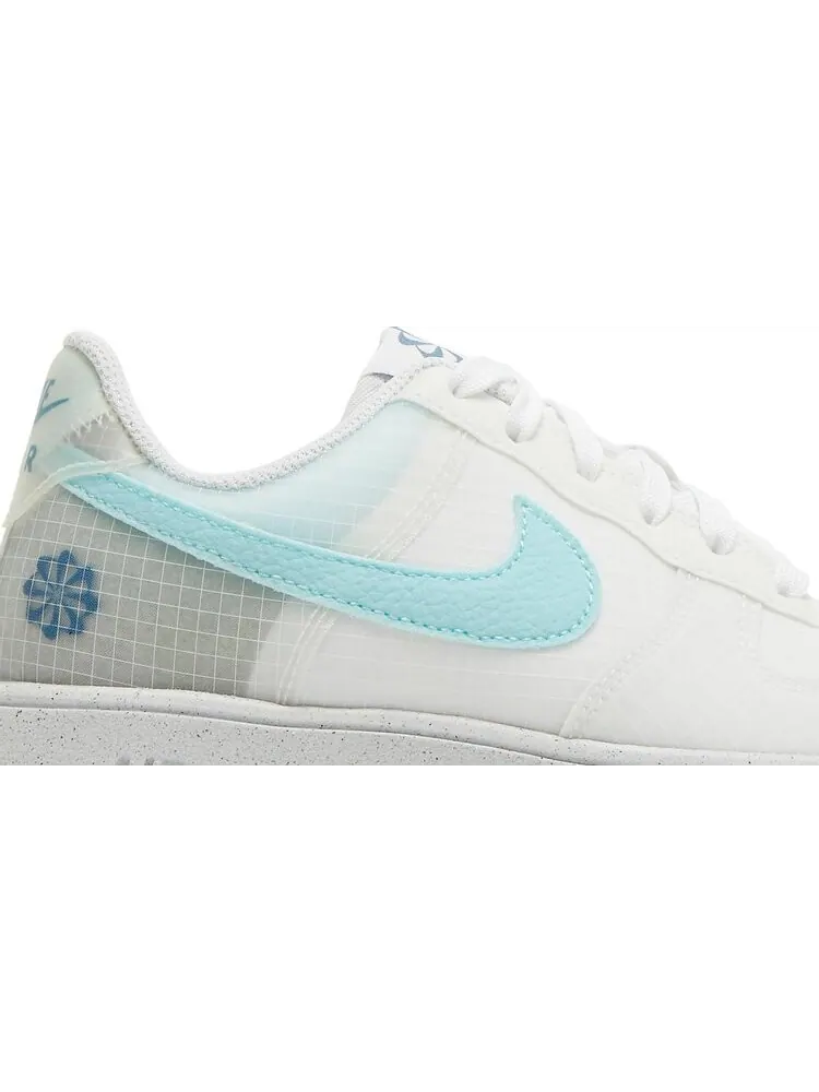 Кроссовки Nike Air Force 1 Crater GS 'White Copa' — изображение 2 из 8, белый