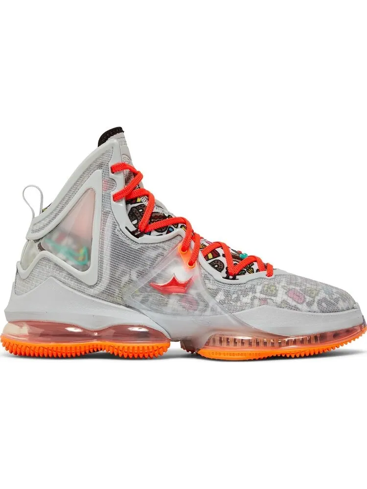 Кроссовки Nike LeBron 19 'Fast Food' — изображение 1 из 8, серый