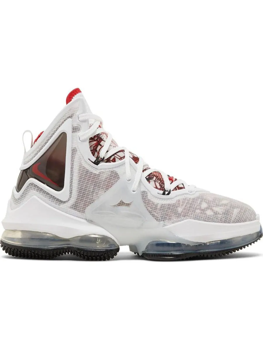 Кроссовки Nike LeBron 19 EP — изображение 1 из 4, белый/черный/красный