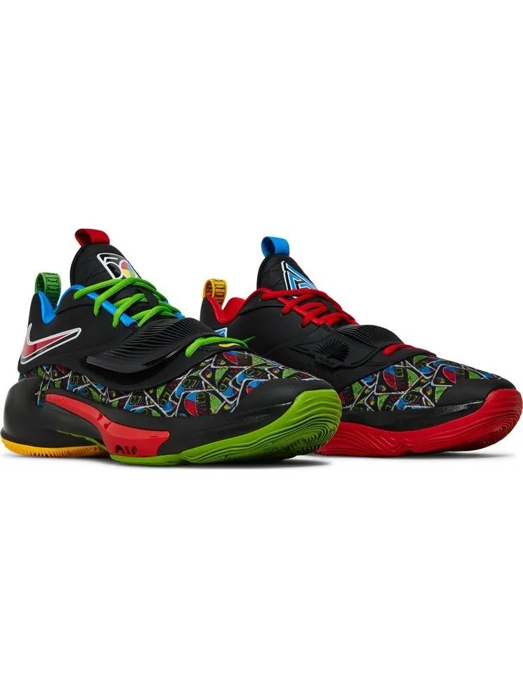 Кроссовки Nike UNO x Zoom Freak 3 '50th Anniversary - Black' — изображение 8 из 8, черный