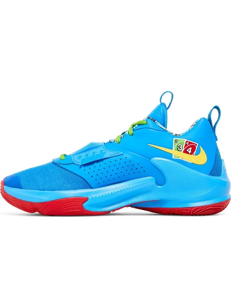 Кроссовки Nike UNO x Zoom Freak 3 NRG '50th Anniversary - Blue' — изображение 3 из 8, синий