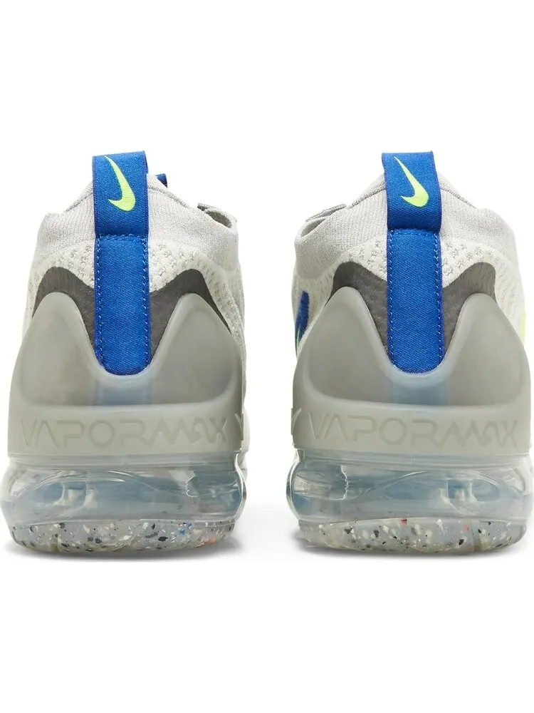 Кроссовки Nike Air Vapormax 2021 Flyknit 'White Volt Hyper Royal' — изображение 6 из 8, белый