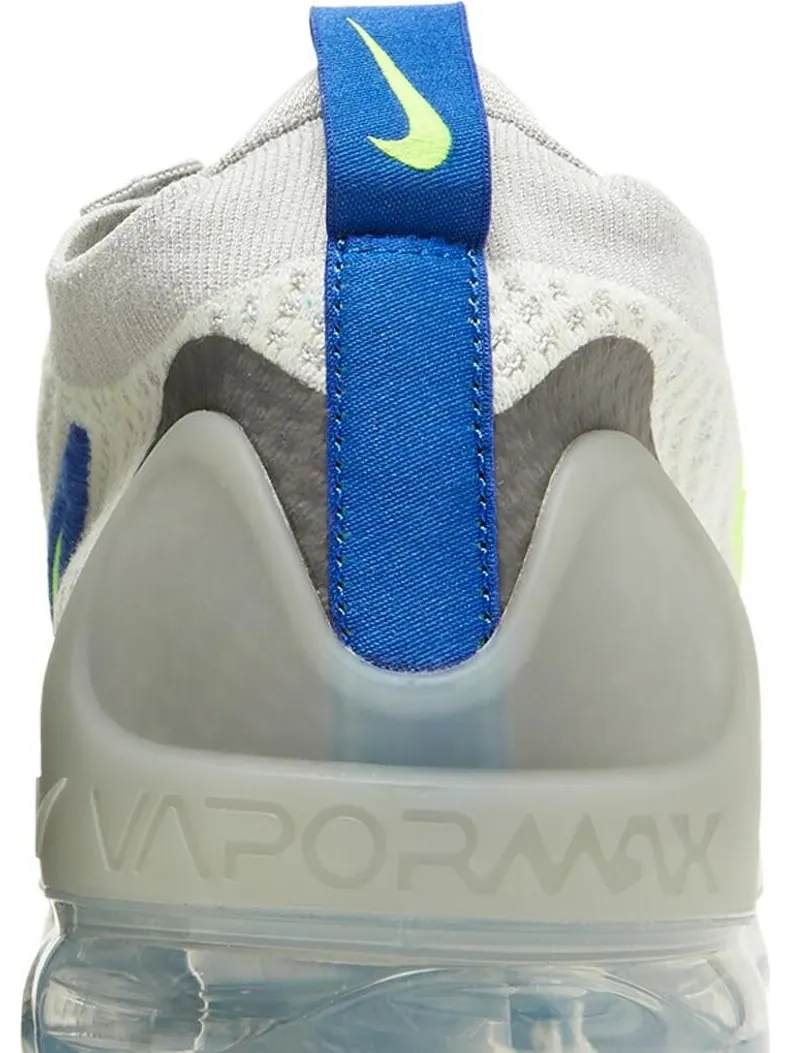 Кроссовки Nike Air Vapormax 2021 Flyknit 'White Volt Hyper Royal' — изображение 7 из 8, белый