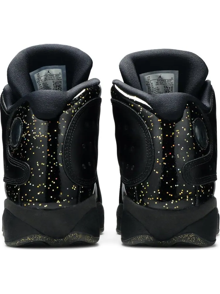 Кроссовки Air Jordan Retro 13 GS Gold Glitter — изображение 6 из 8, черный