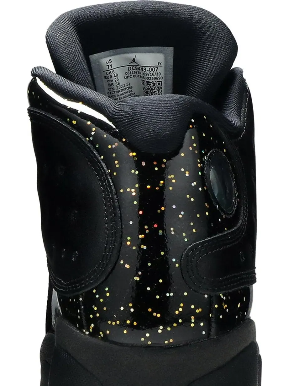Кроссовки Air Jordan Retro 13 GS Gold Glitter — изображение 7 из 8, черный
