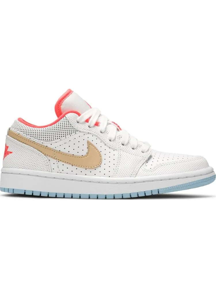 Кроссовки Wmns Air Jordan 1 Low SE White Sesame — изображение 1 из 8, белый