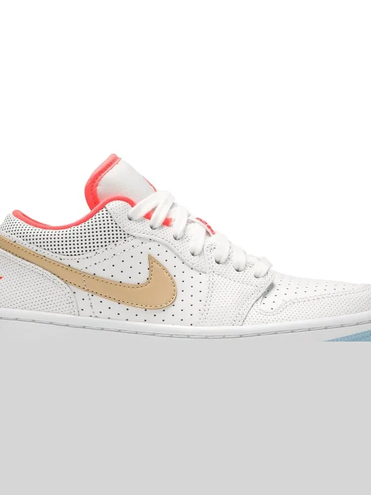 Кроссовки Wmns Air Jordan 1 Low SE White Sesame — изображение 2 из 8, белый