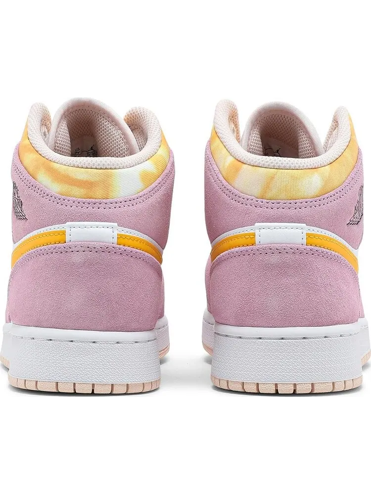 Кроссовки Air Jordan 1 Mid SE GS Arctic Pink — изображение 6 из 8, розовый