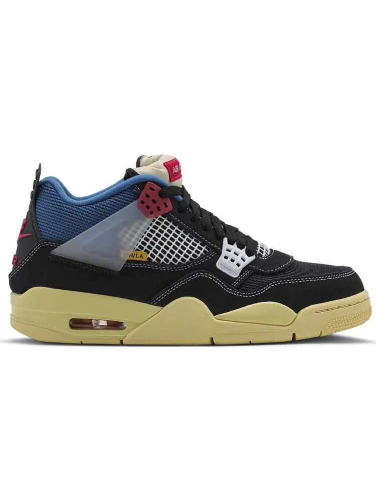 Кроссовки Union LA x Air Jordan 4 Retro Off Noir — изображение 1 из 8, синий
