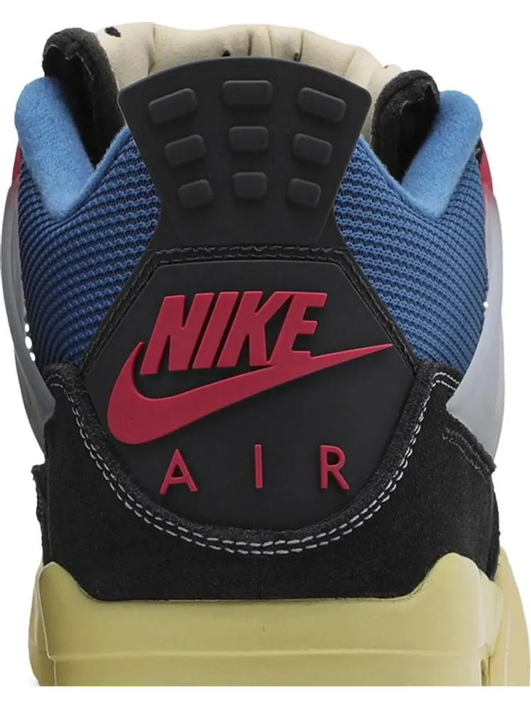 Кроссовки Union LA x Air Jordan 4 Retro Off Noir — изображение 7 из 8, синий