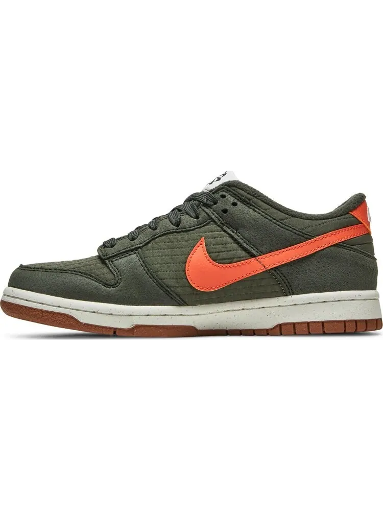 Кроссовки Nike Dunk Low SE Next Nature GS 'Toasty - Sequoia' — изображение 3 из 8, зеленый