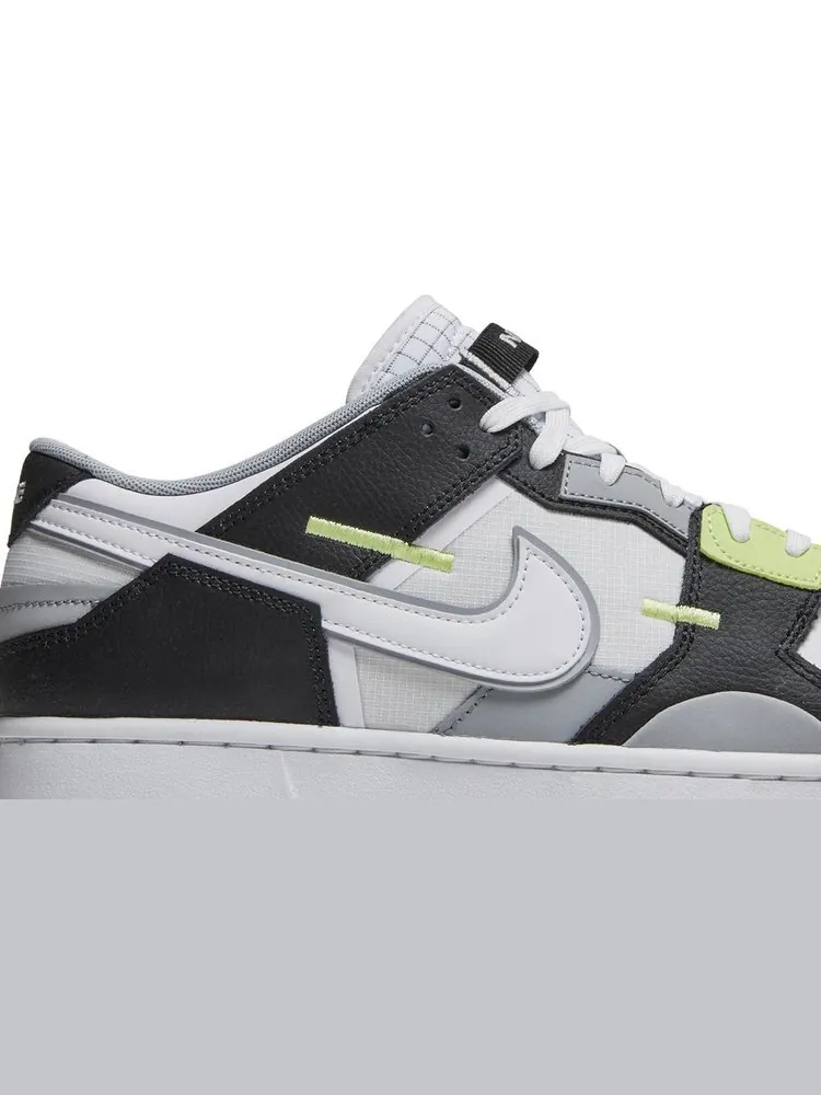 Кроссовки Nike Dunk Scrap 'Wolf Grey Light Lemon Twist' — изображение 2 из 8, серый/черный/зеленый