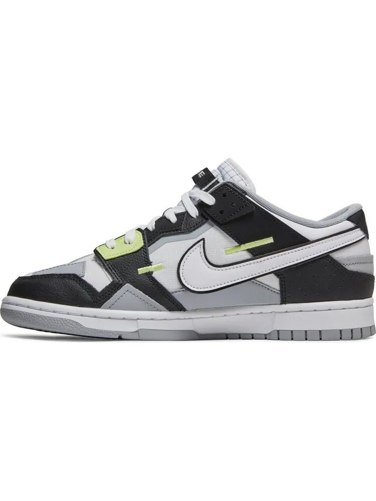 Кроссовки Nike Dunk Scrap 'Wolf Grey Light Lemon Twist' — изображение 3 из 8, серый/черный/зеленый