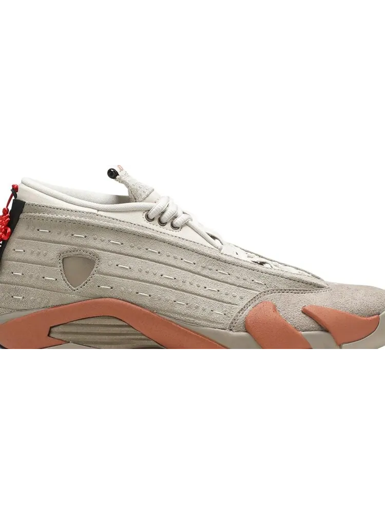 Кроссовки CLOT x Air Jordan 14 Retro Low Terracotta — изображение 2 из 8, загар