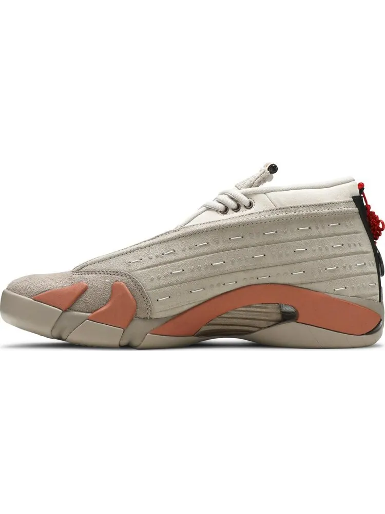 Кроссовки CLOT x Air Jordan 14 Retro Low Terracotta — изображение 3 из 8, загар