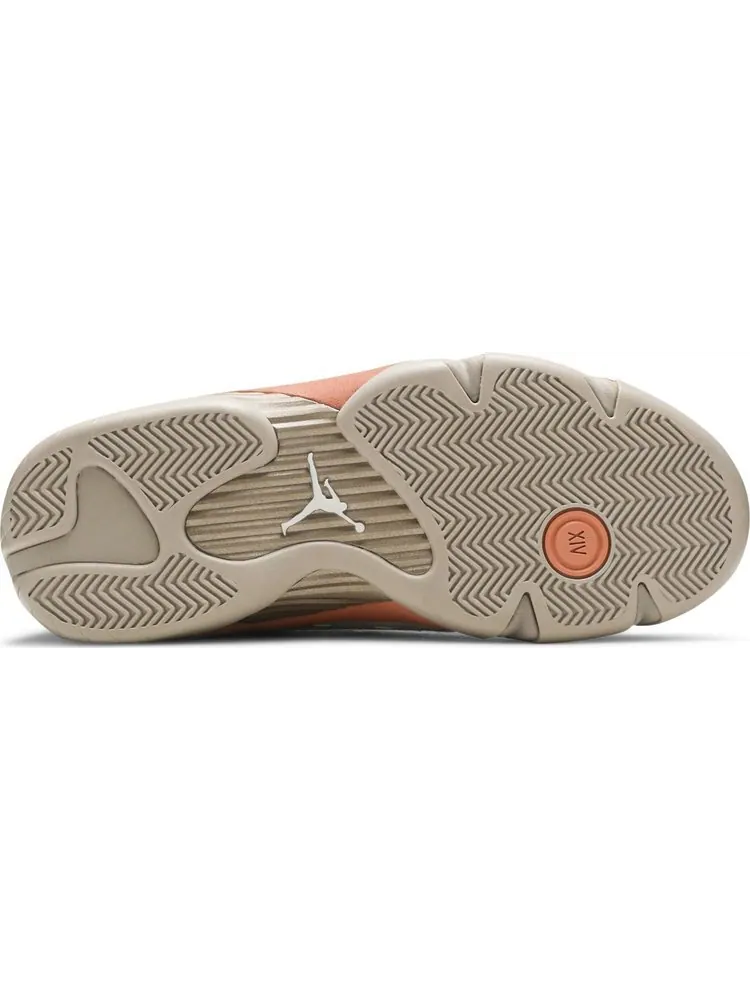 Кроссовки CLOT x Air Jordan 14 Retro Low Terracotta — изображение 4 из 8, загар