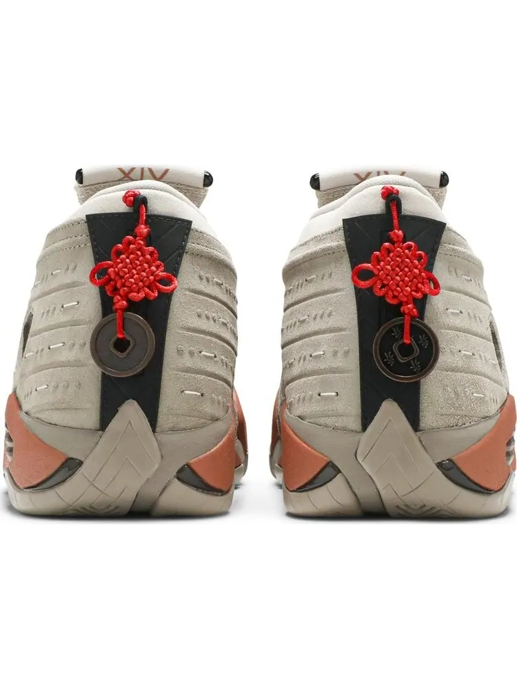 Кроссовки CLOT x Air Jordan 14 Retro Low Terracotta — изображение 6 из 8, загар