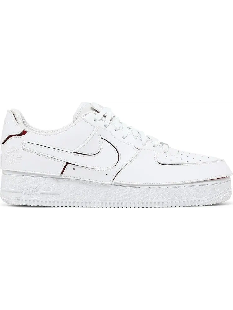 Кроссовки Nike Air Force 1/1 'White Varsity Red' — изображение 1 из 8, белый