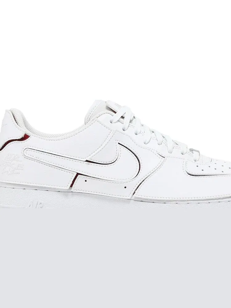 Кроссовки Nike Air Force 1/1 'White Varsity Red' — изображение 2 из 8, белый