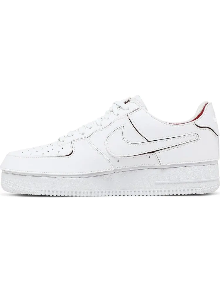 Кроссовки Nike Air Force 1/1 'White Varsity Red' — изображение 3 из 8, белый