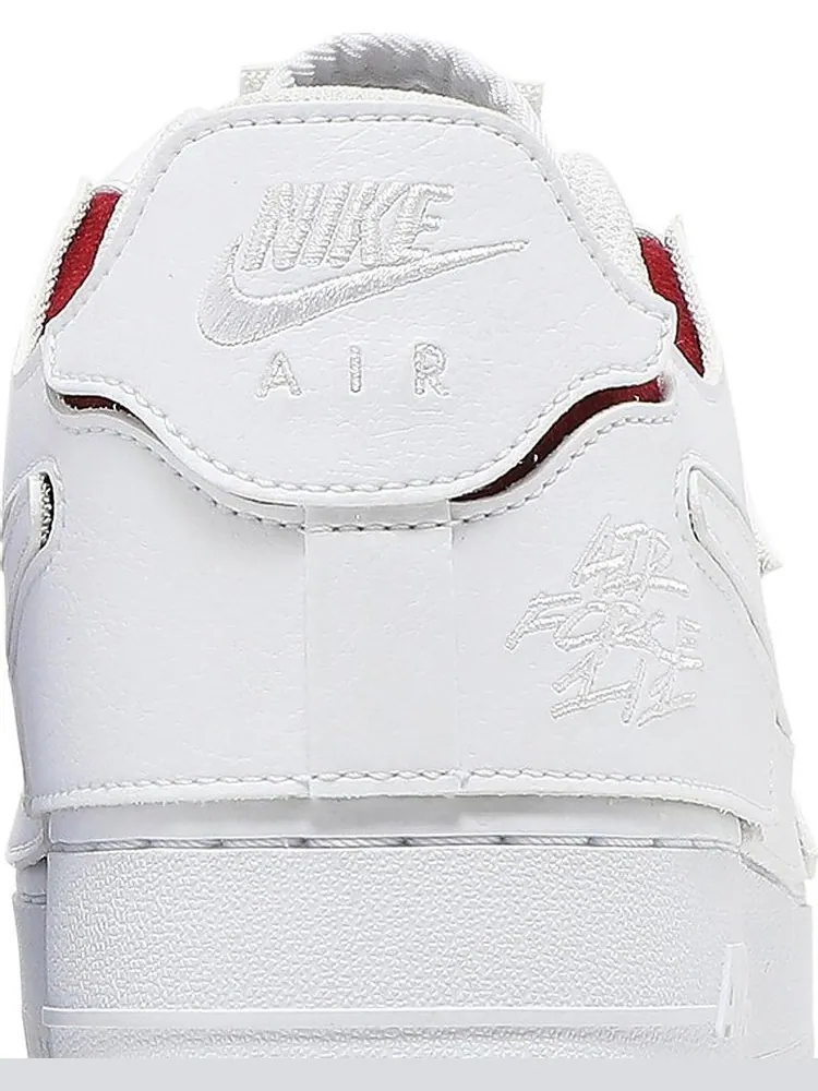Кроссовки Nike Air Force 1/1 'White Varsity Red' — изображение 7 из 8, белый