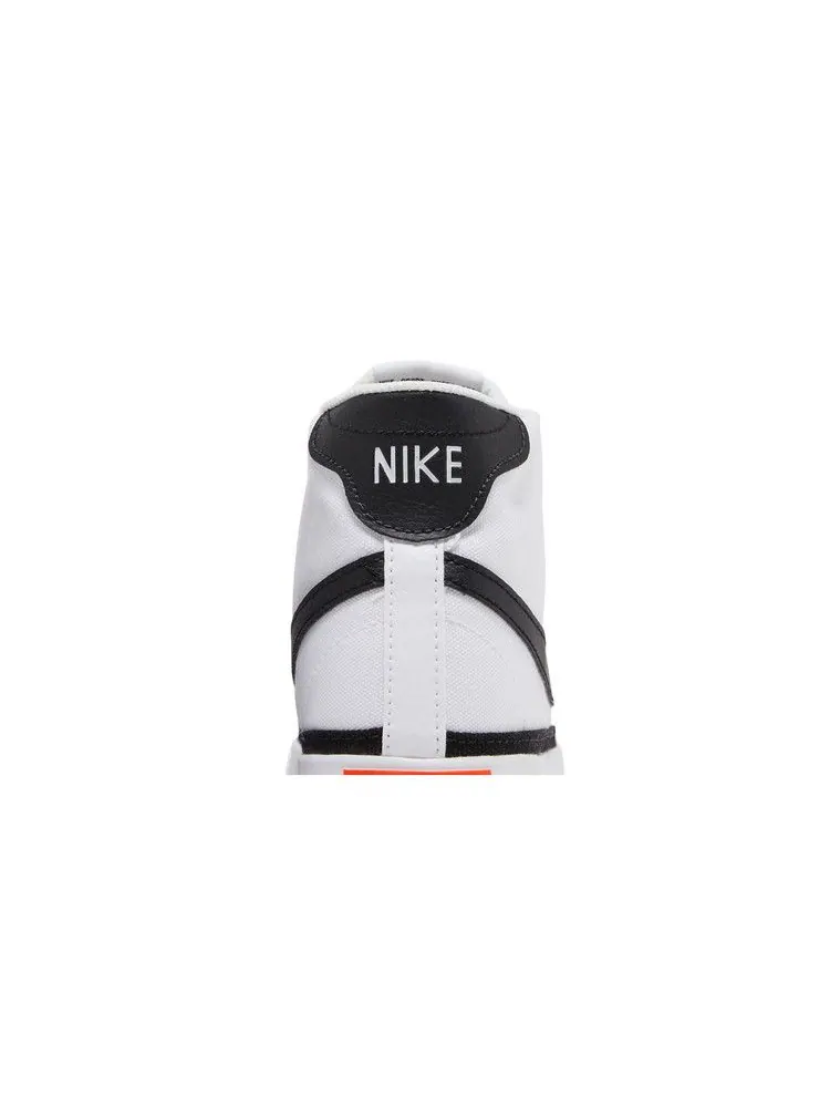 Кроссовки Nike Wmns Court Legacy Canvas Mid 'White Black' — изображение 8 из 9, белый/оранжевый/черный