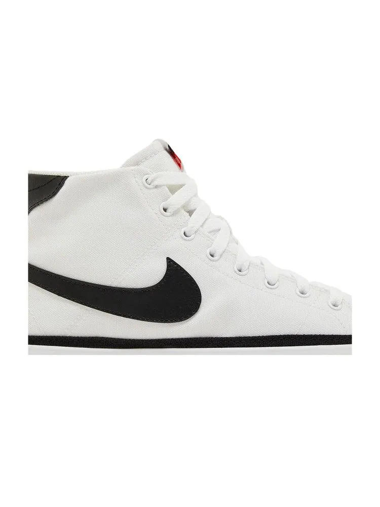 Кроссовки Nike Court Legacy Canvas Mid 'White Black' — изображение 3 из 9, белый/оранжевый/черный