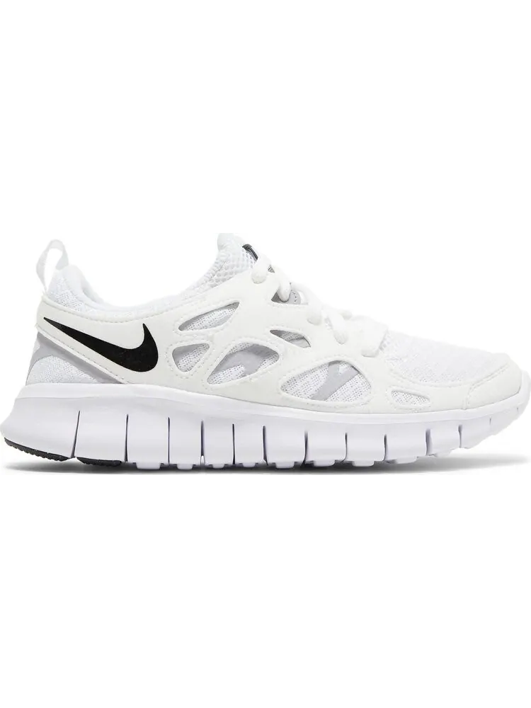Кроссовки Nike Free Run 2 GS 'White Black' — изображение 1 из 8, белый