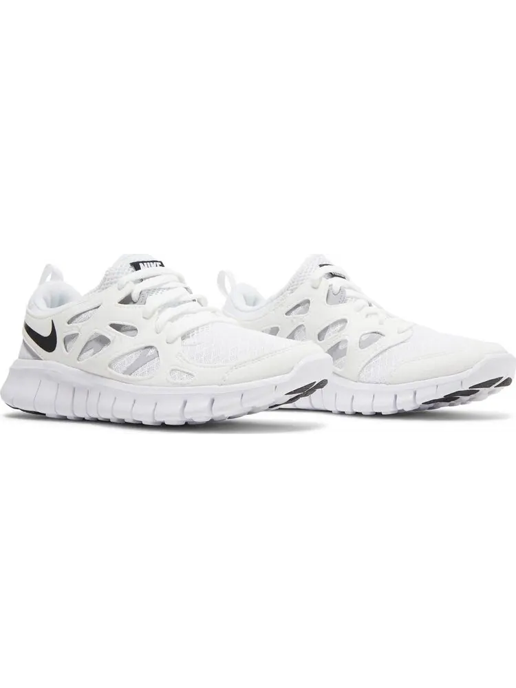 Кроссовки Nike Free Run 2 GS 'White Black' — изображение 8 из 8, белый