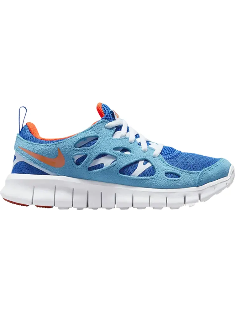 Кроссовки Nike Free Run 2 GS 'Laser Blue Safety Orange' — изображение 1 из 1, синий